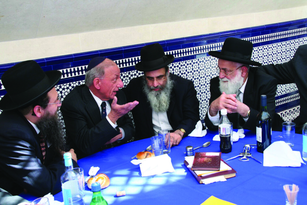 Chairman of Montefiore Endowment, Lucien Gubbay, at Conference of Sephardi Rabbis