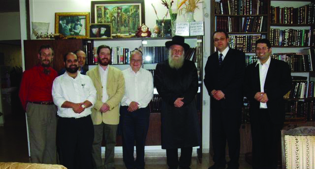 Rav Kook greets semicha students in Israel